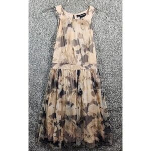 Candalite Petite - Floral Print Dress Sleeveless Cocktail - Womens Meduim Petite